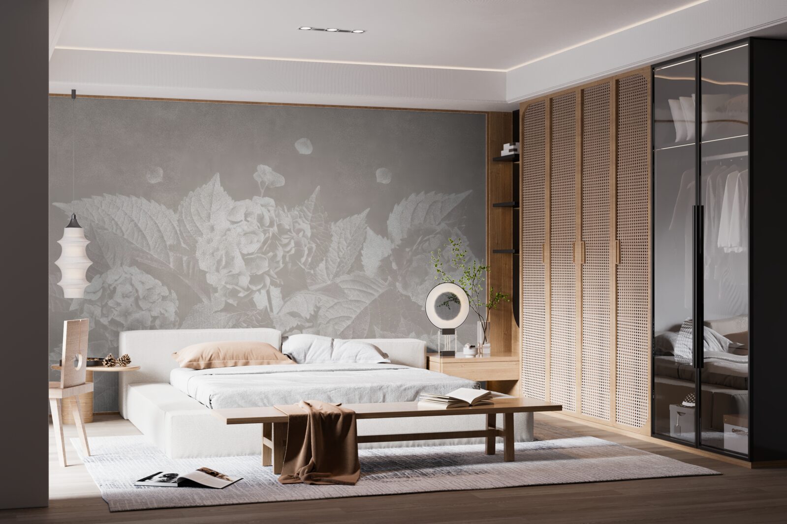 Fototapet magnolii greu de văzut