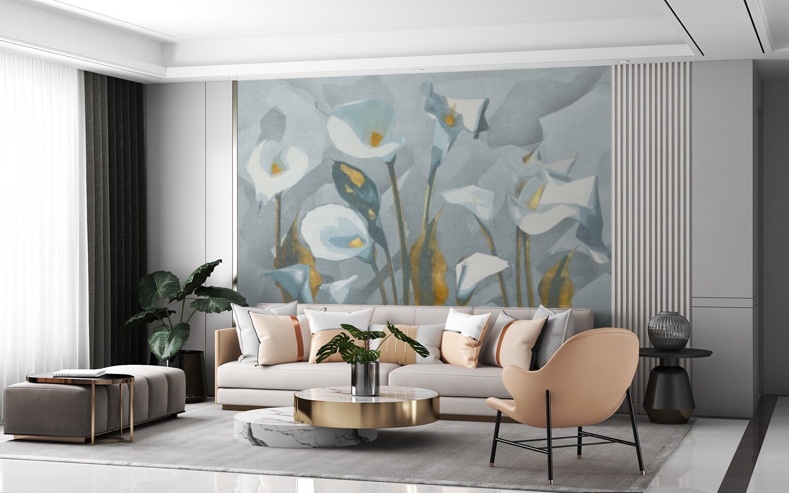 Fototapet fecalele sunt albe