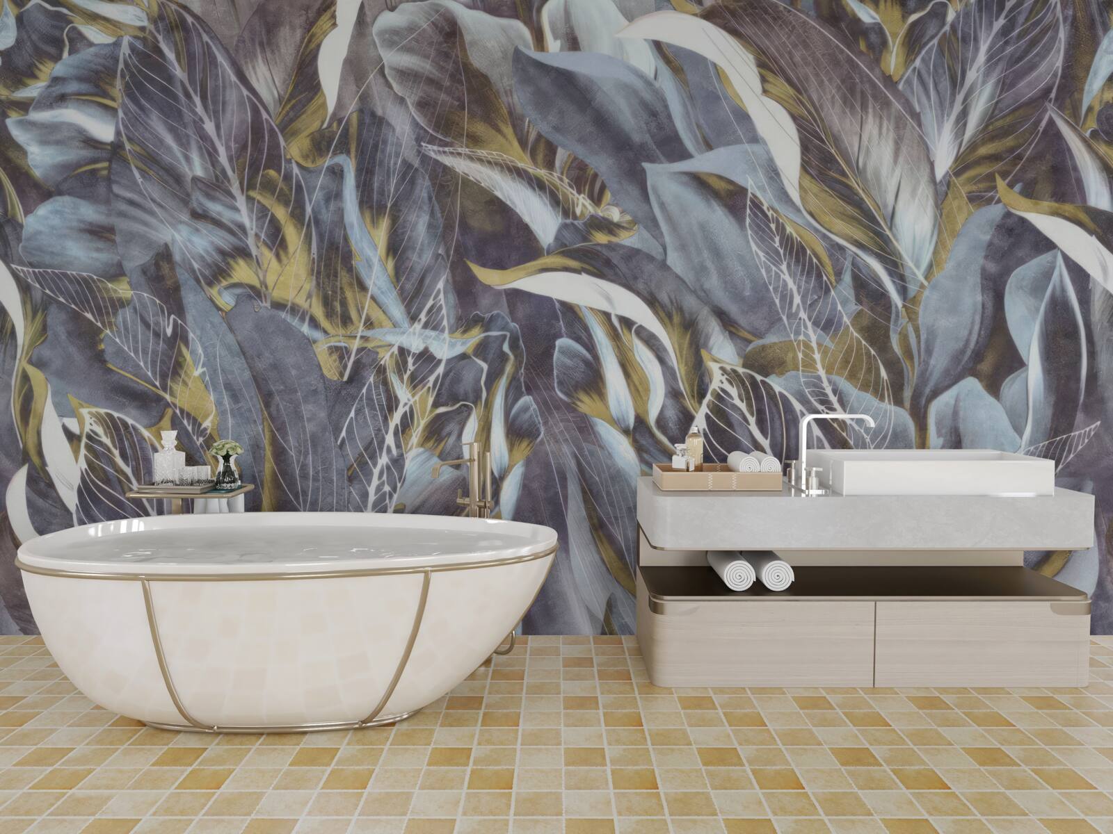 Fototapet perdea densă de frunze