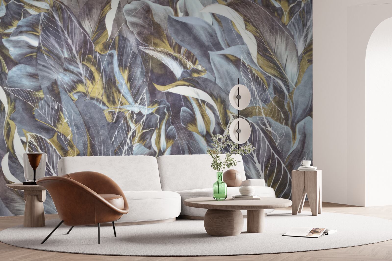 Fototapet perdea densă de frunze