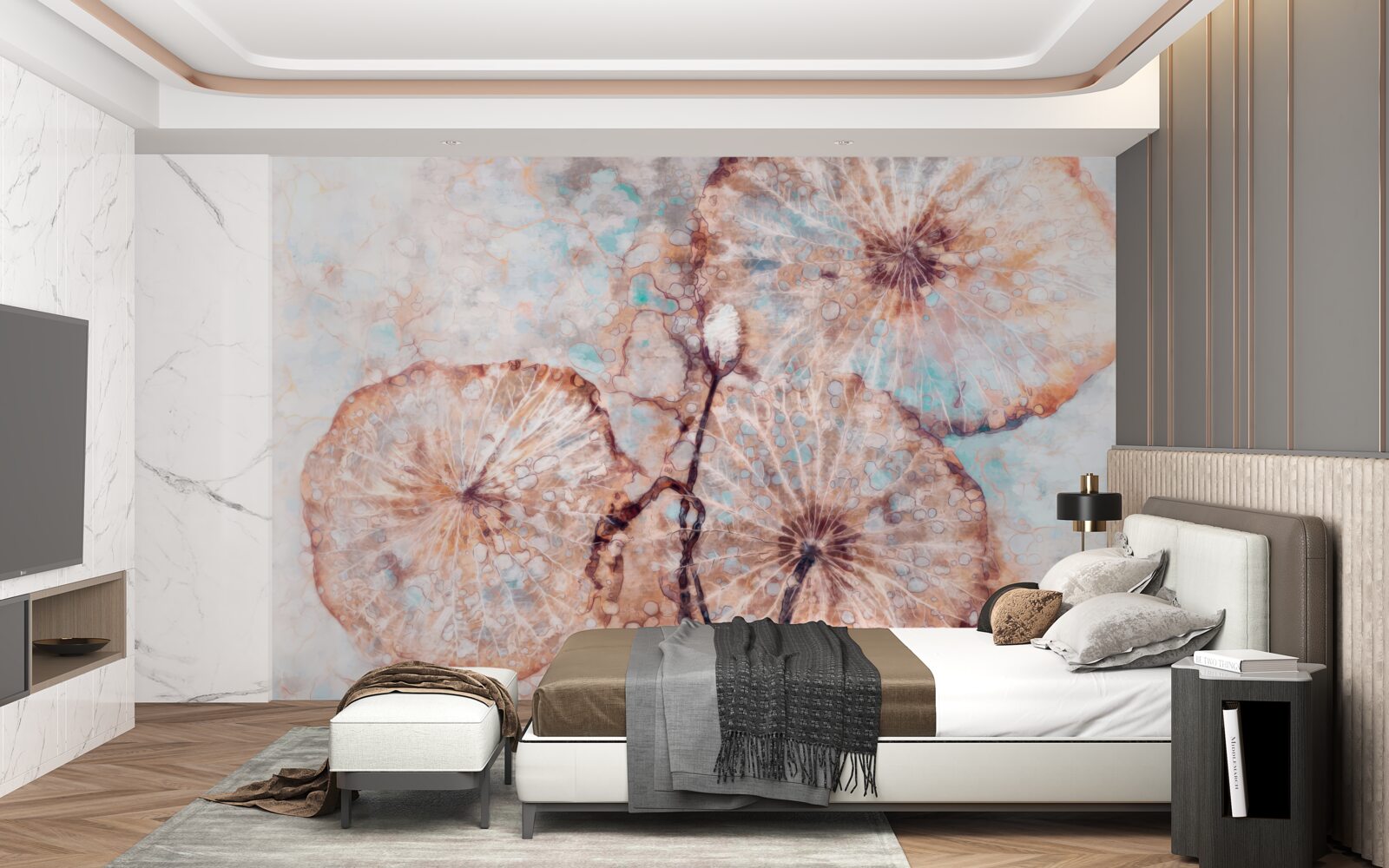 Fototapet plantă prezentată într-un mod neobișnuit