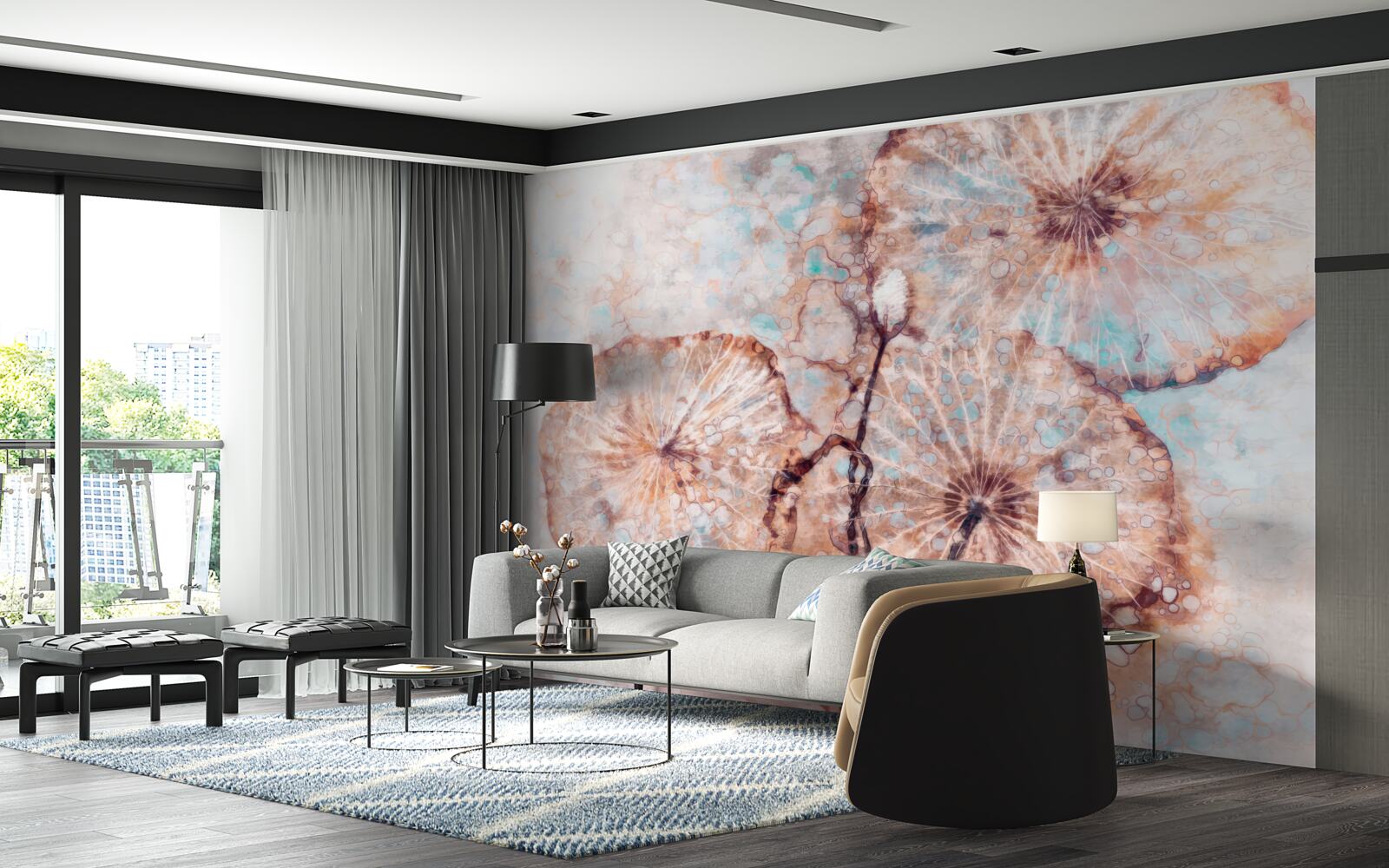 Fototapet plantă prezentată într-un mod neobișnuit