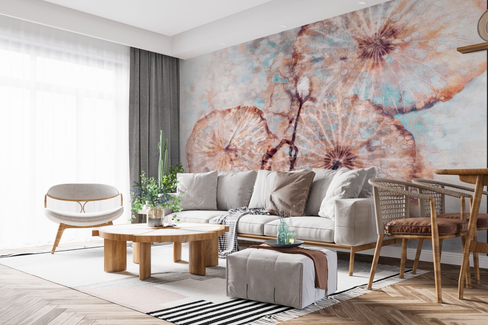 Fototapet plantă prezentată într-un mod neobișnuit