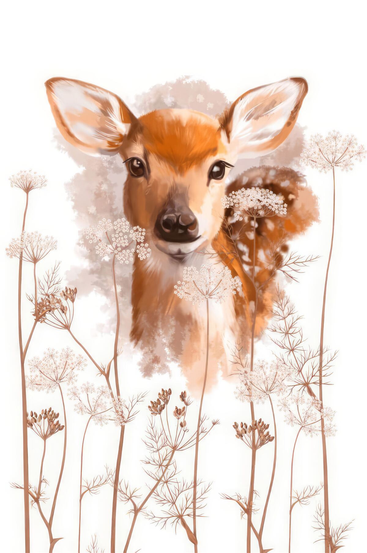 Fototapet fotografie a unei căprioare