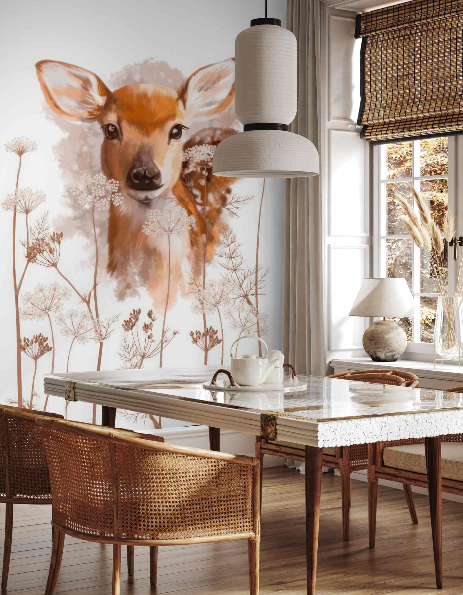 Fototapet fotografie a unei căprioare