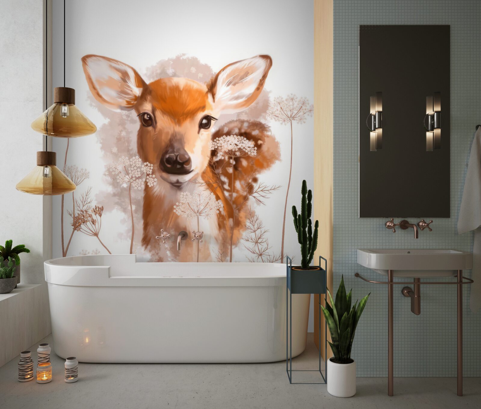 Fototapet fotografie a unei căprioare