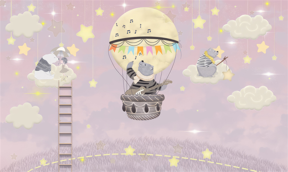 Fototapet urși cerești