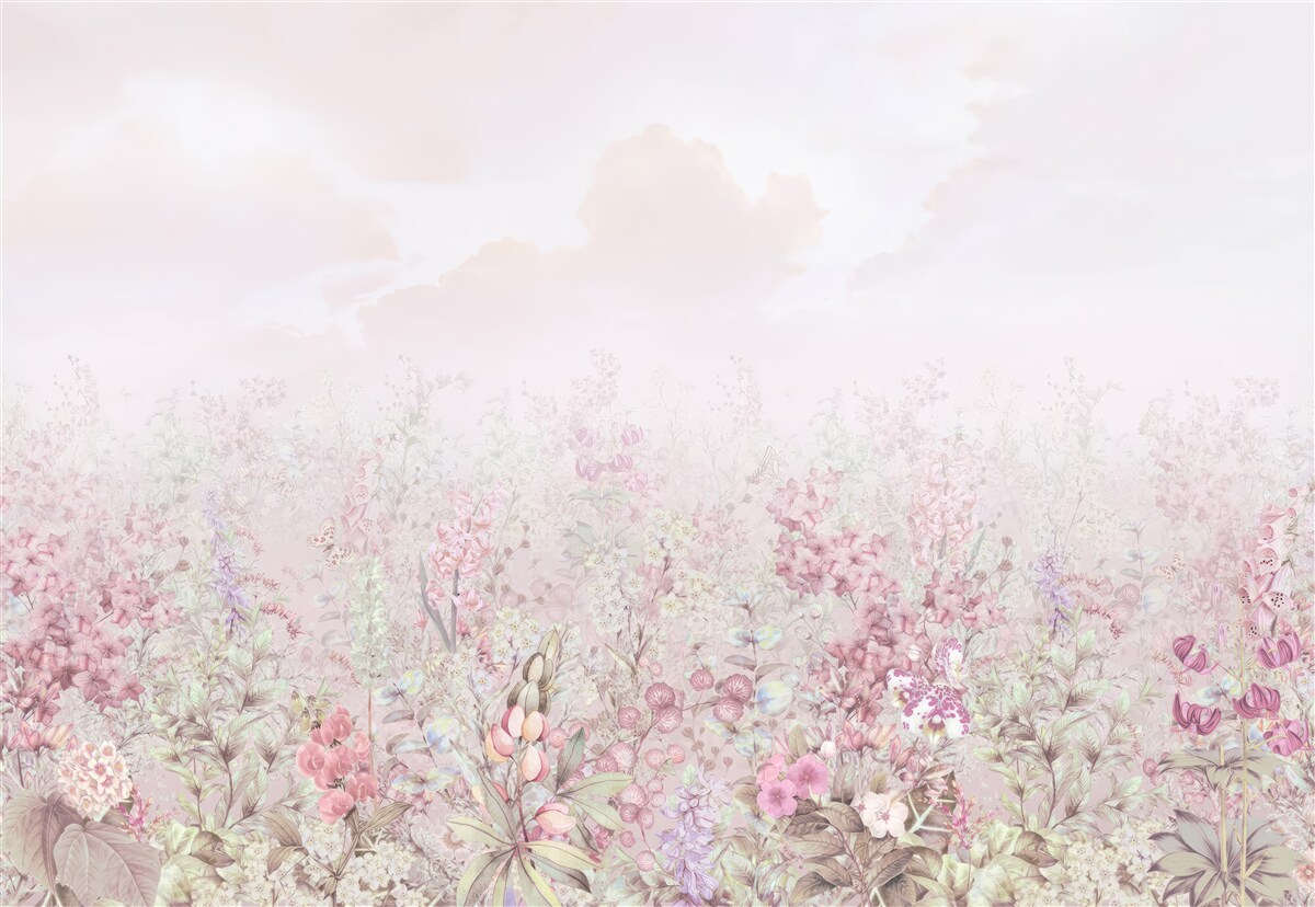 Fototapet O pajiște presărată cu flori