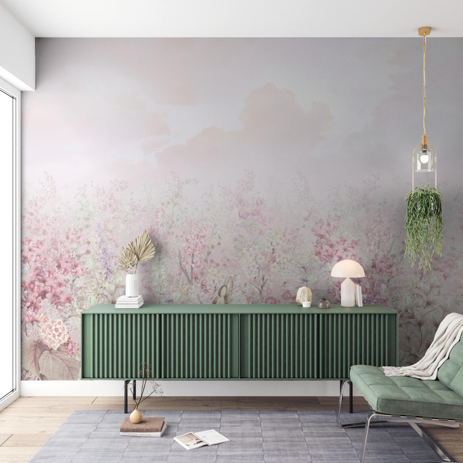 Fototapet O pajiște presărată cu flori