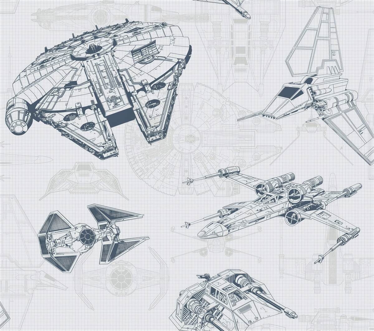 Fototapet diagrame ale diferitelor aeronave