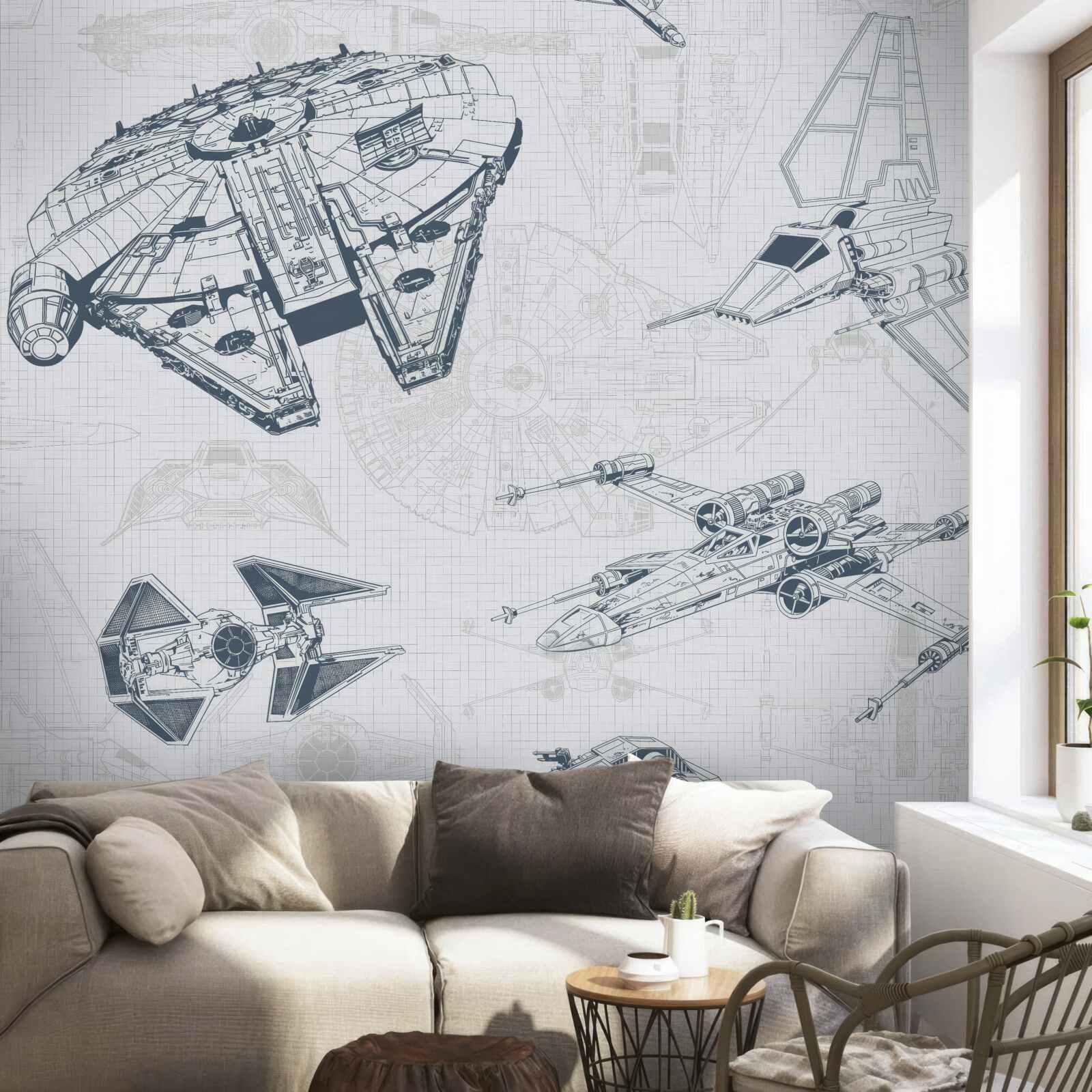 Fototapet diagrame ale diferitelor aeronave