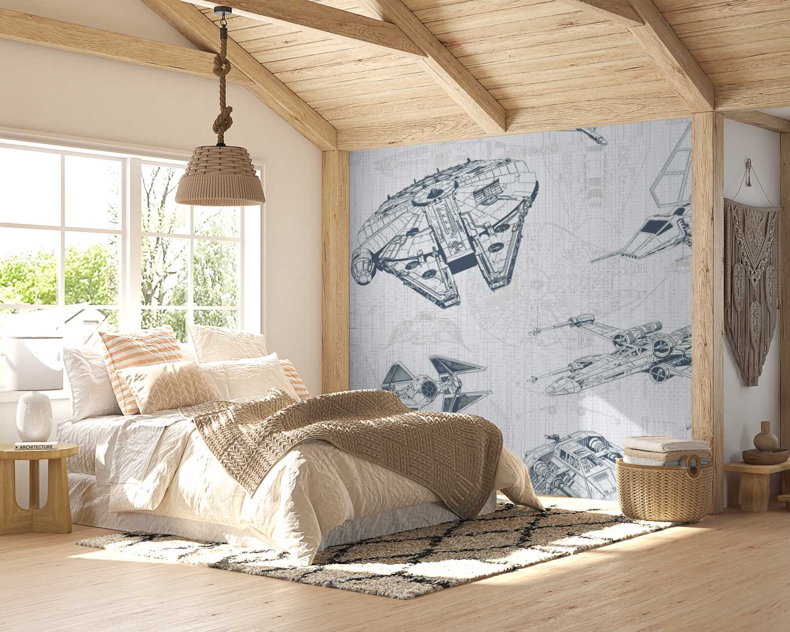 Fototapet diagrame ale diferitelor aeronave