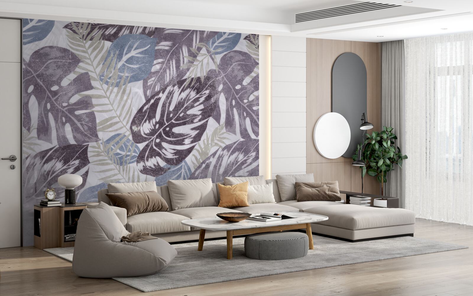 Fototapet frunze mari