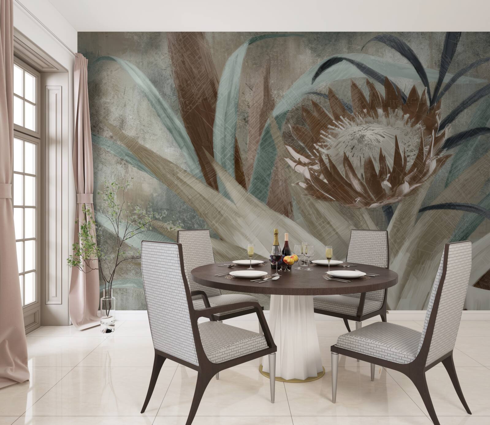 Fototapet floare mare și neobișnuită