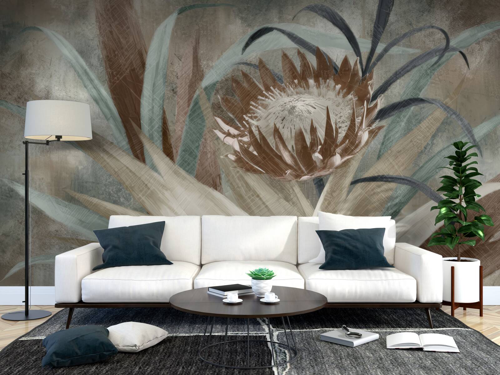 Fototapet floare mare și neobișnuită