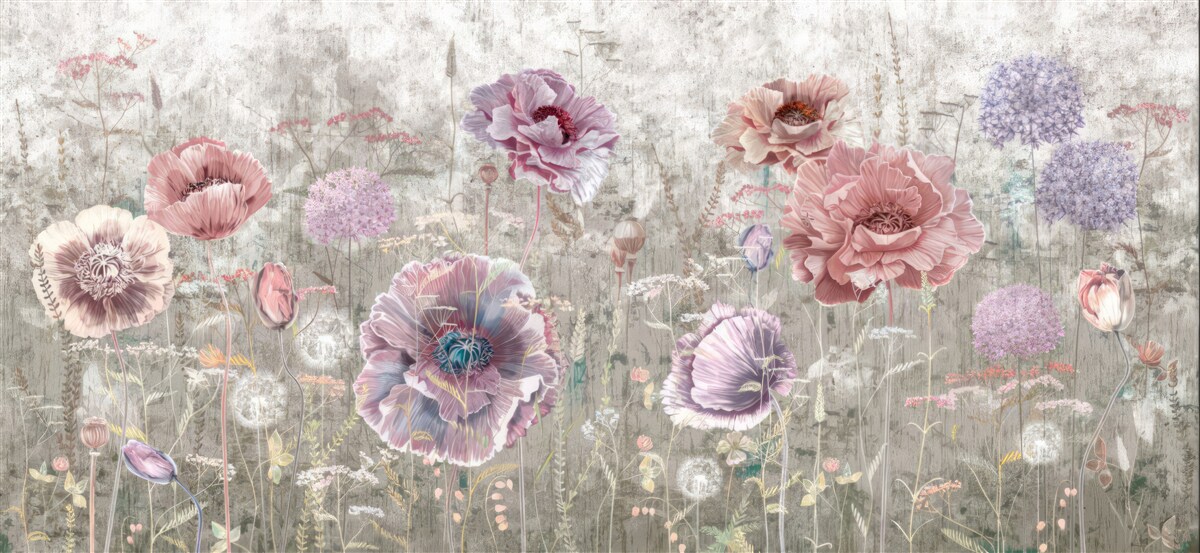 Fototapet maci de toate culorile pe pajiște