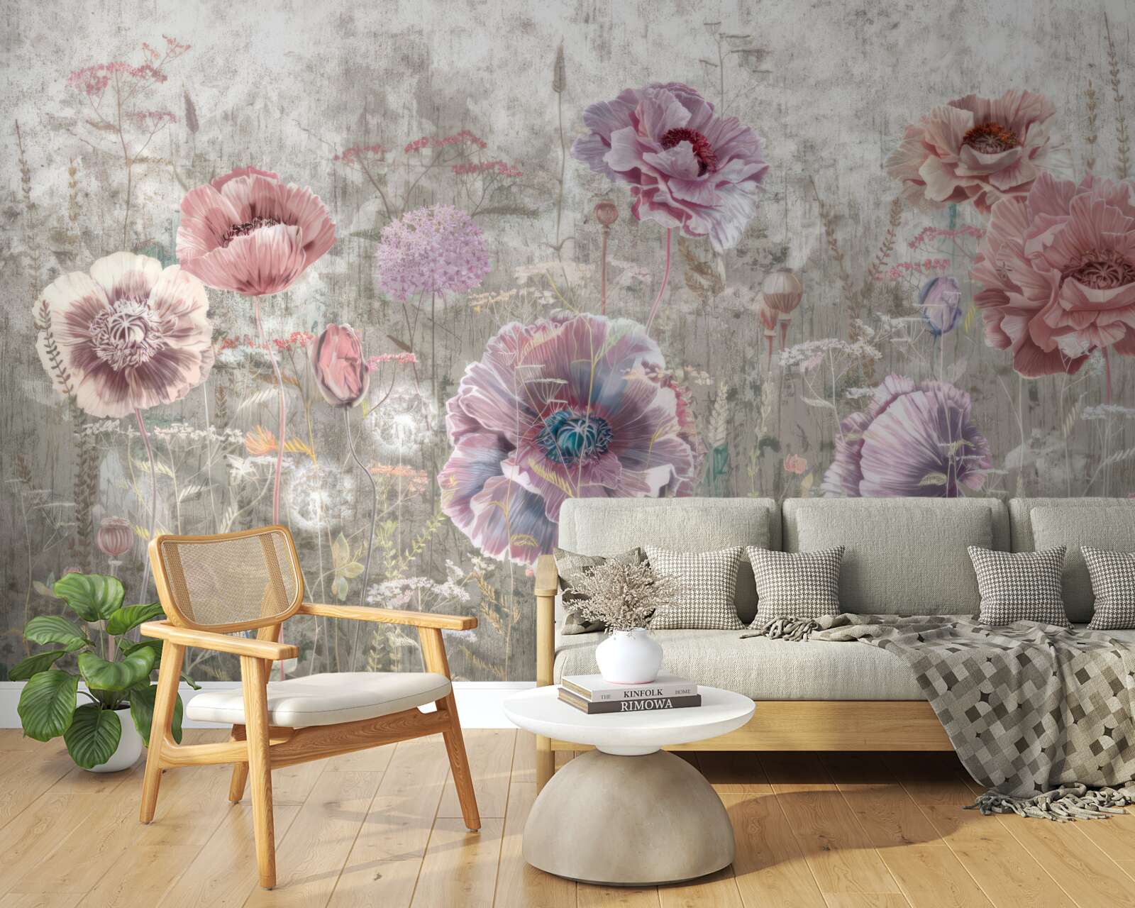 Fototapet maci de toate culorile pe pajiște