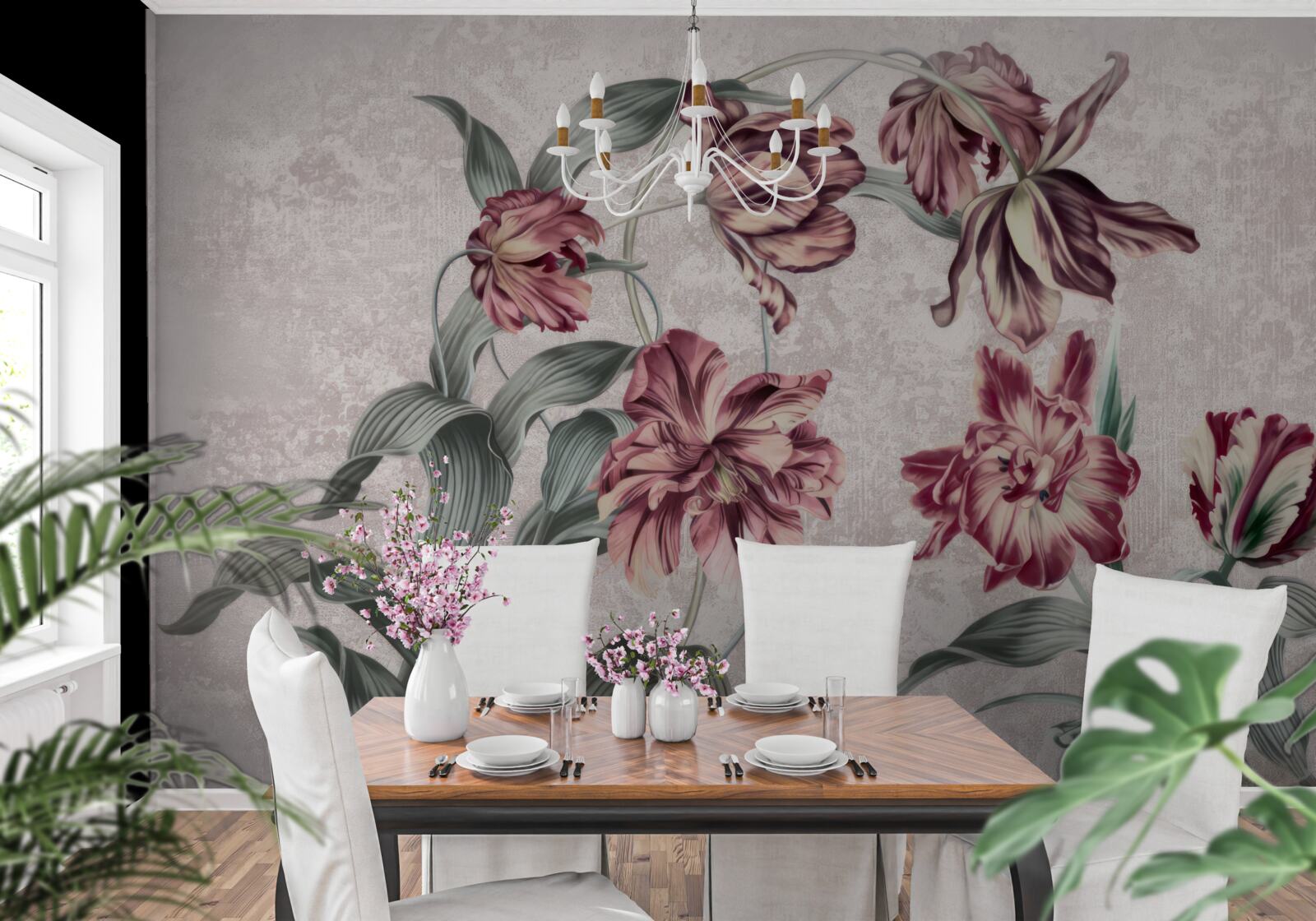 Fototapet flori care nu s-au trezit încă