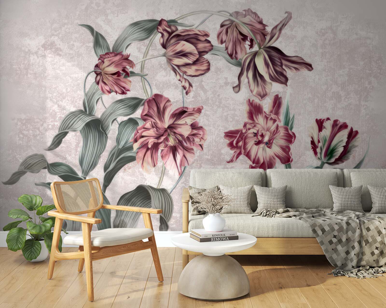 Fototapet flori care nu s-au trezit încă