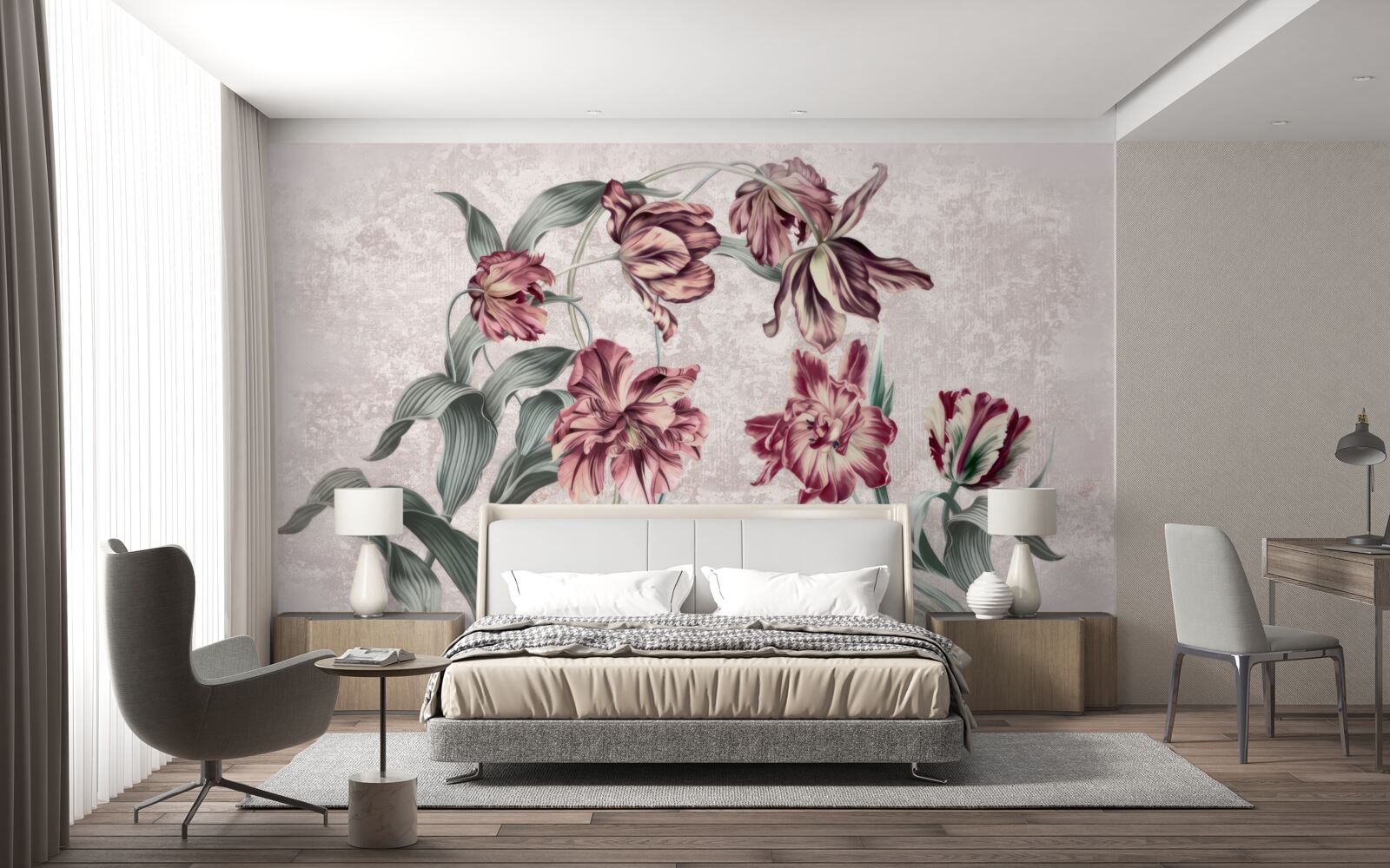 Fototapet flori care nu s-au trezit încă