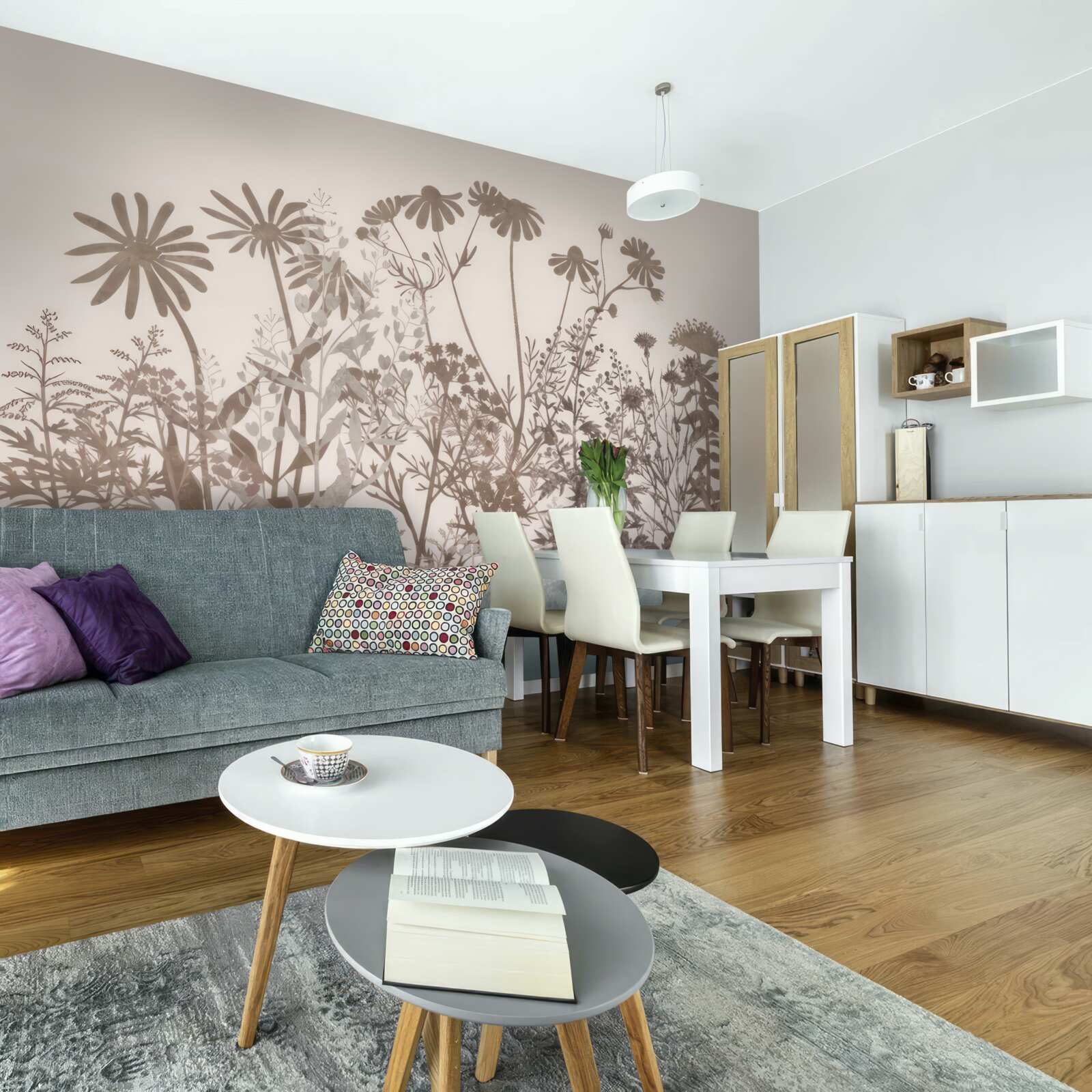 Fototapet Pajiște cu vegetație densă