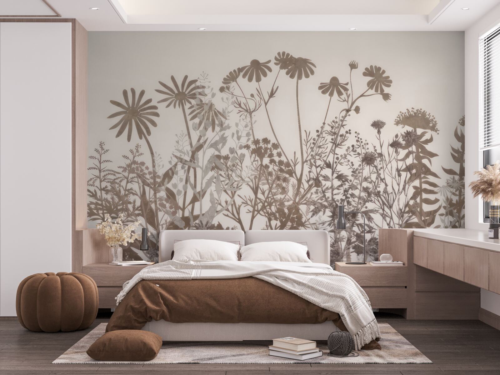 Fototapet Pajiște cu vegetație densă