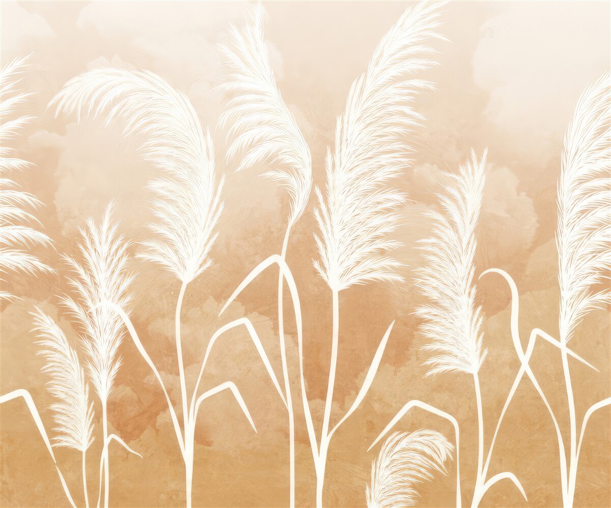 Fototapet frunze albe fluturând în vânt