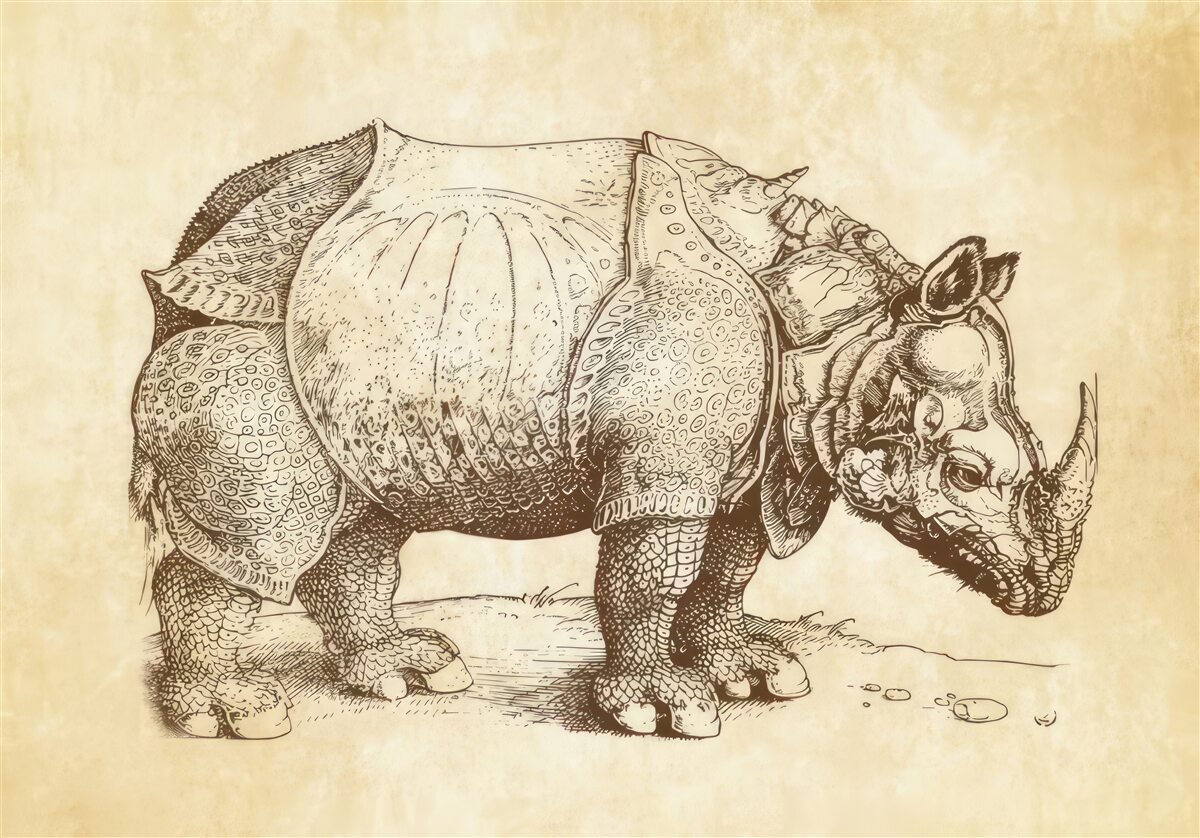 Fototapet rinocer puternic