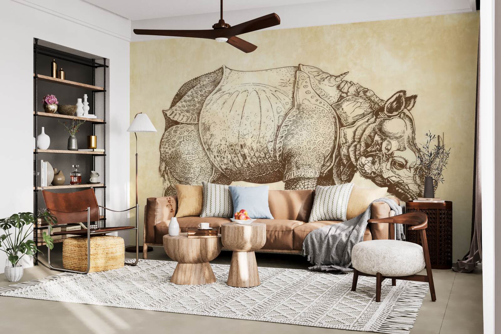 Fototapet rinocer puternic