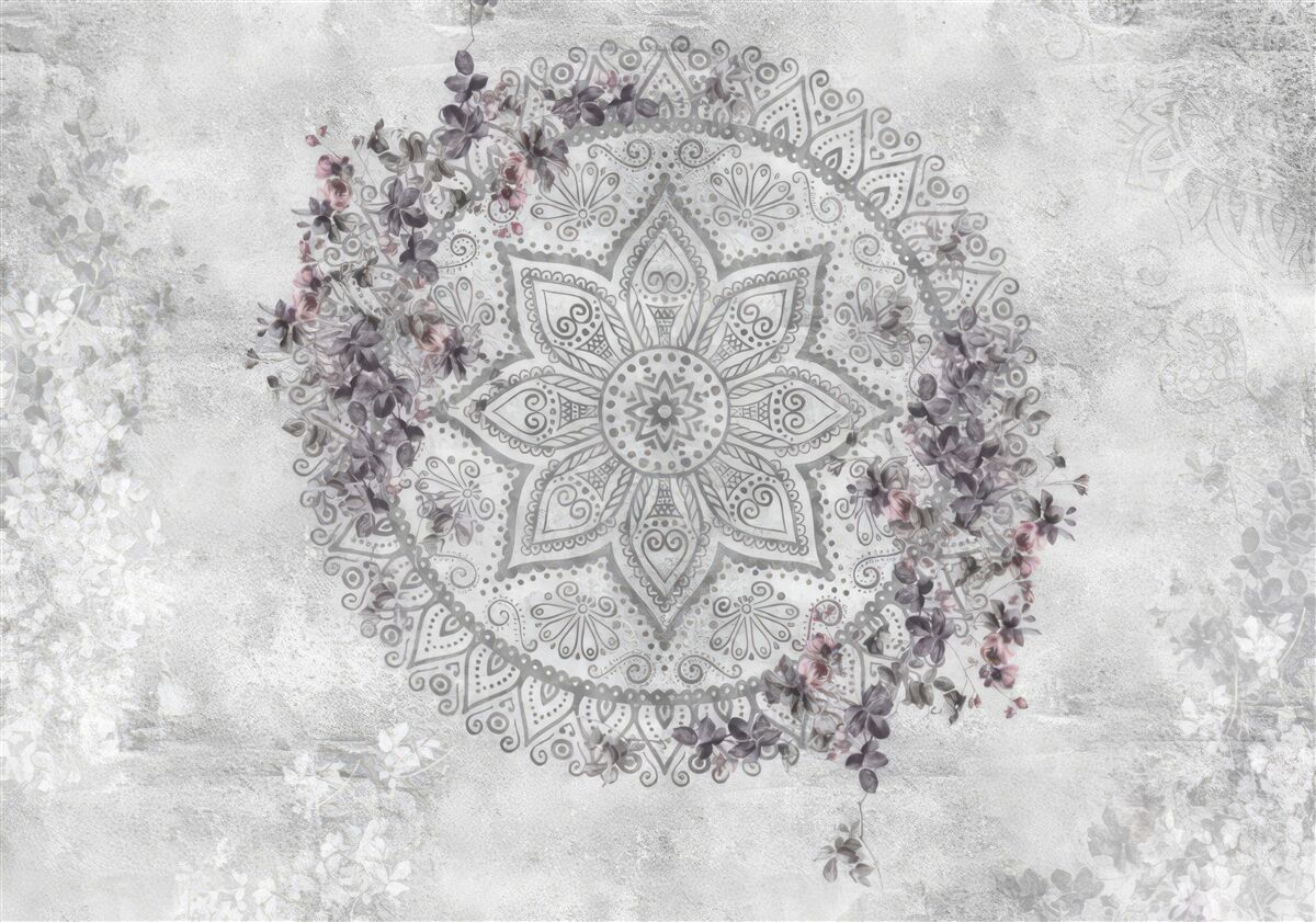 Fototapet imagine frumoasă printre flori