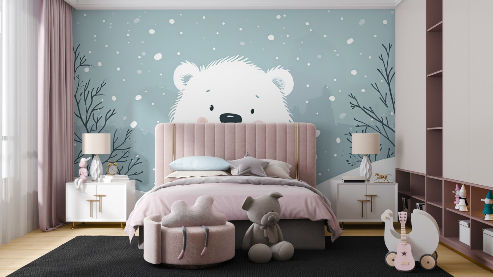 Fototapet Frumos copil polar