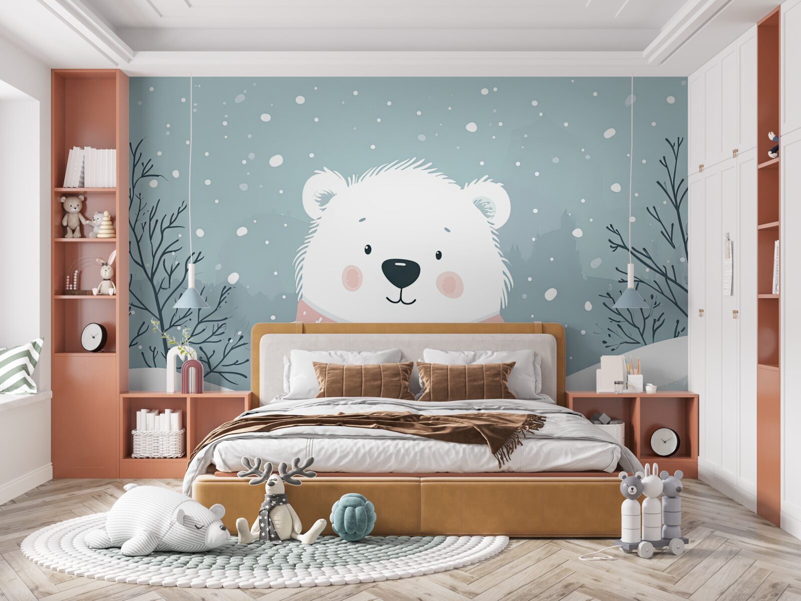 Fototapet Frumos copil polar