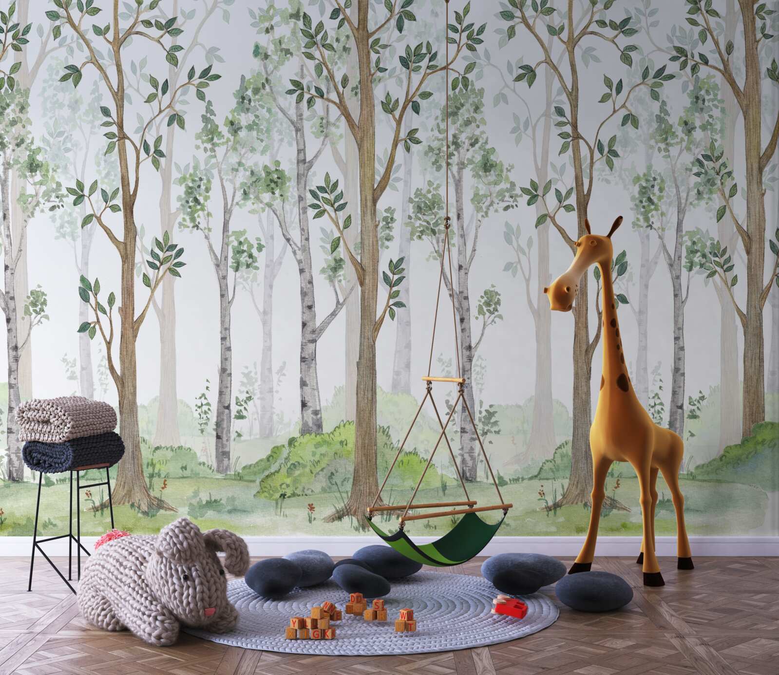 Fototapet lemn subțire mixt