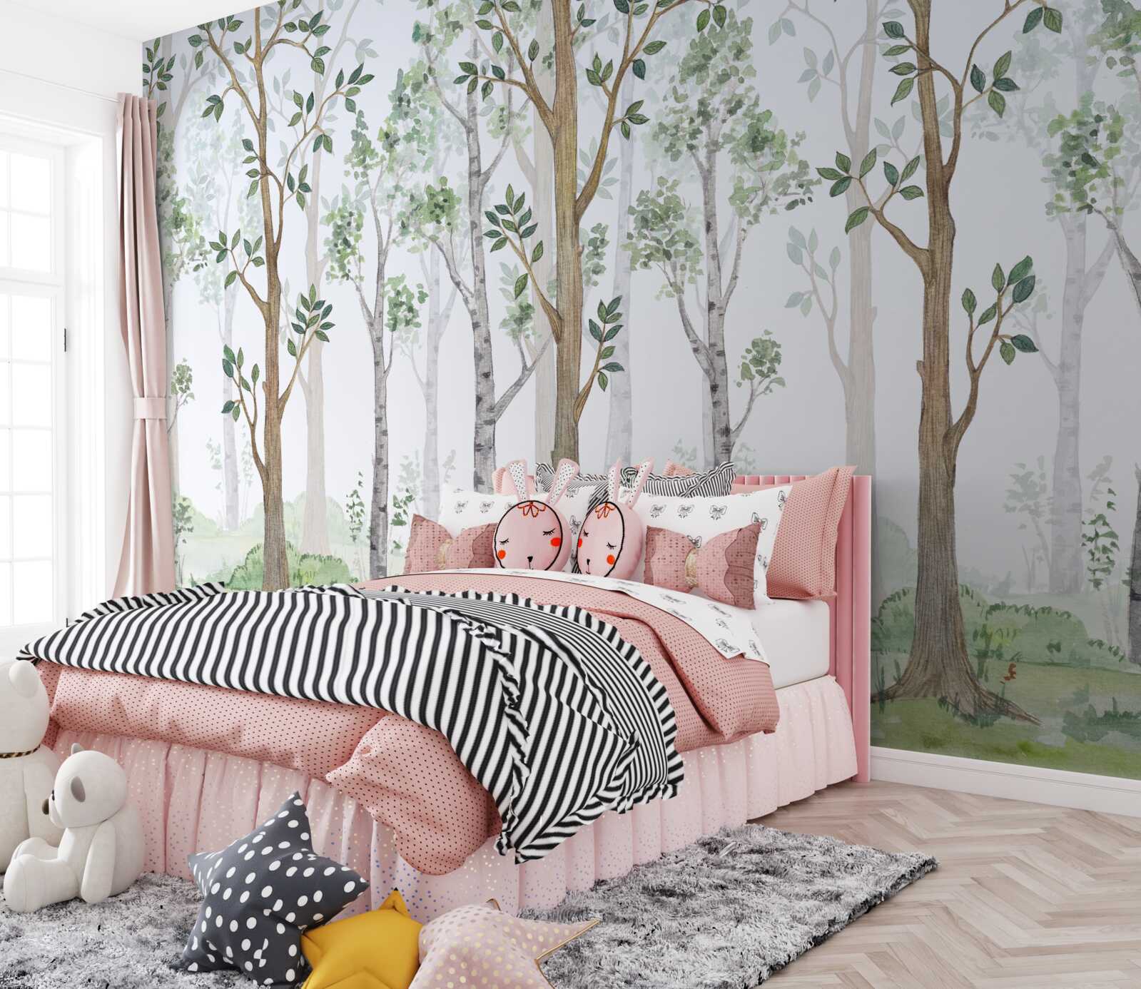 Fototapet lemn subțire mixt