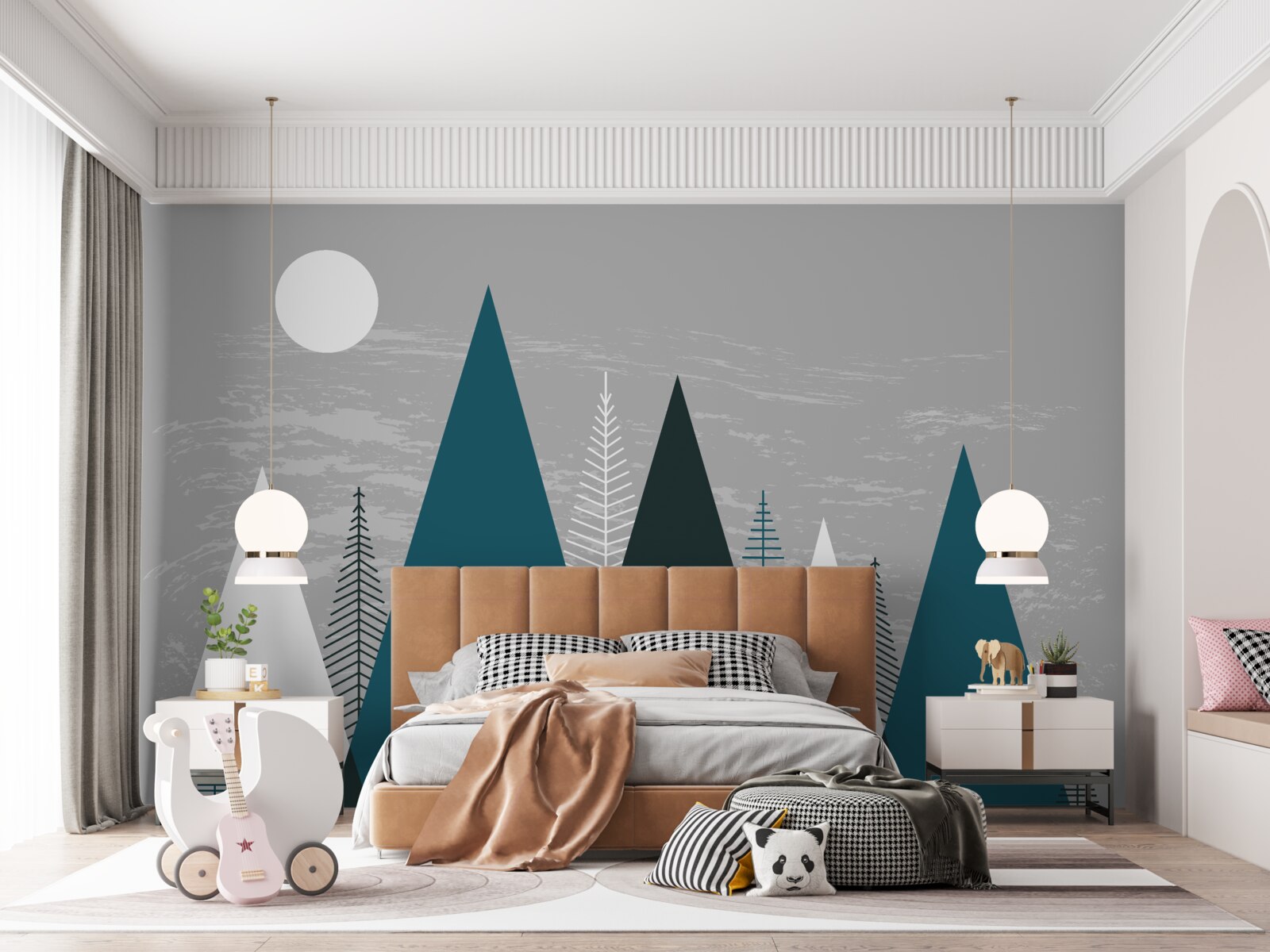 Fototapet întunericul a învăluit pădurea de smarald