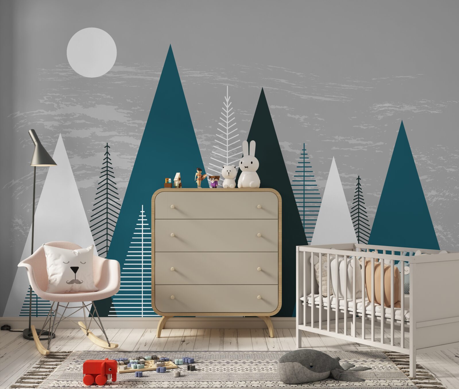 Fototapet întunericul a învăluit pădurea de smarald