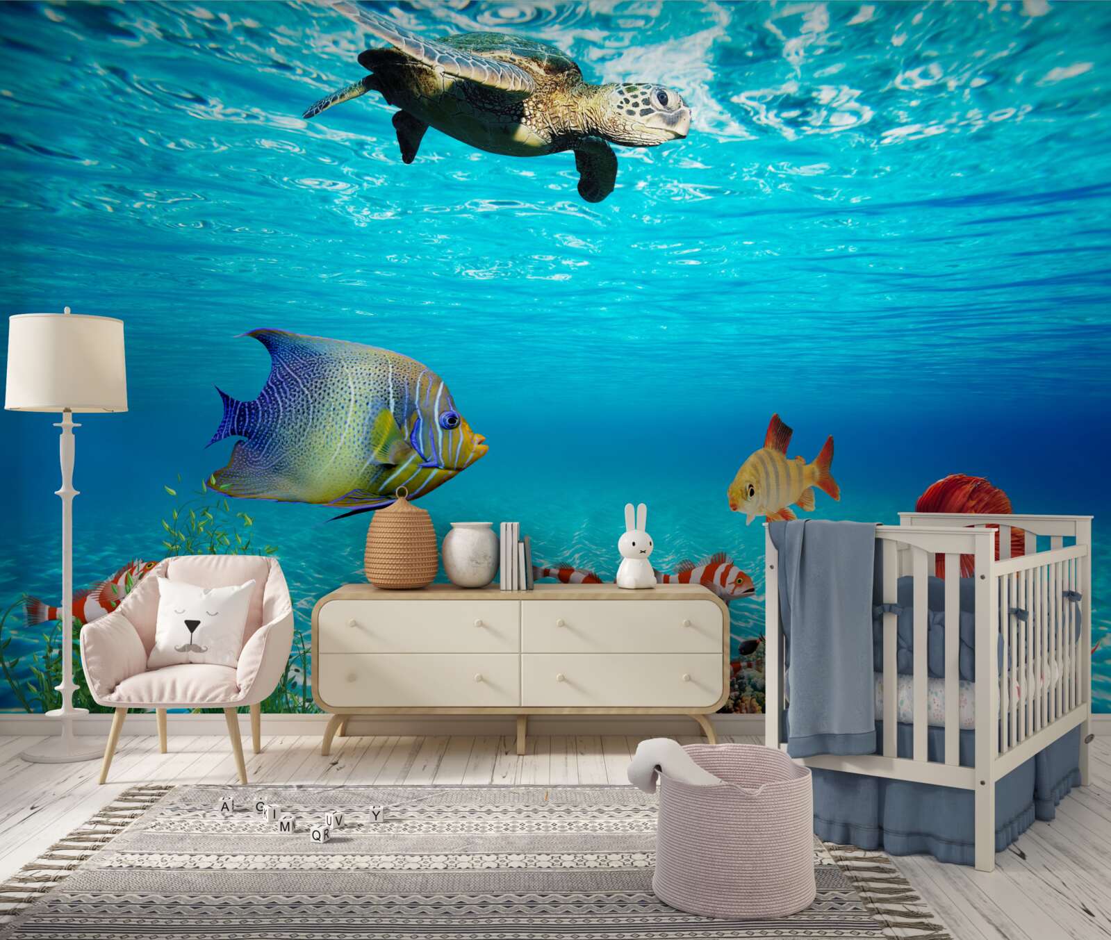 Fototapet locuitori marini ai adâncurilor oceanului