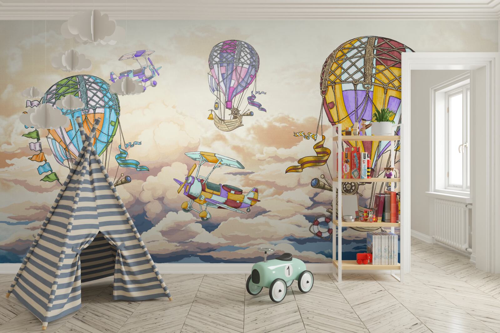 Fototapet tineri cuceritori ai cerului