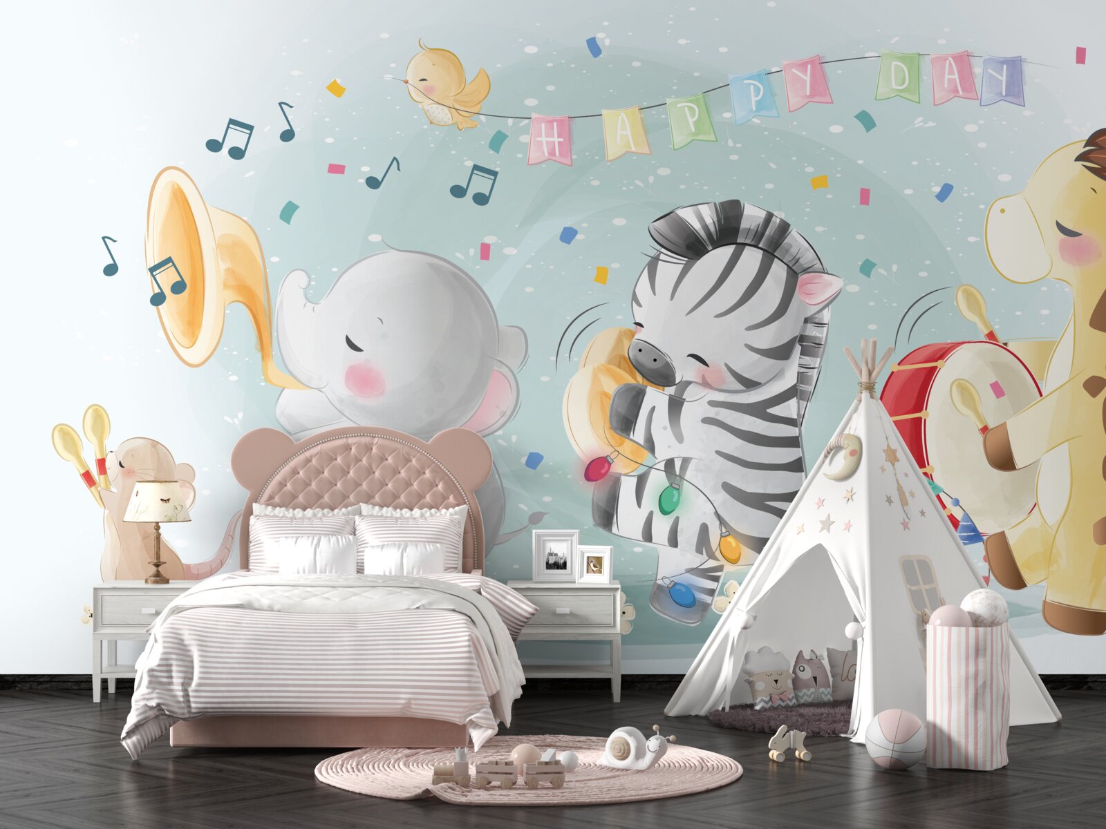 Fototapet grup de tineri interpreți