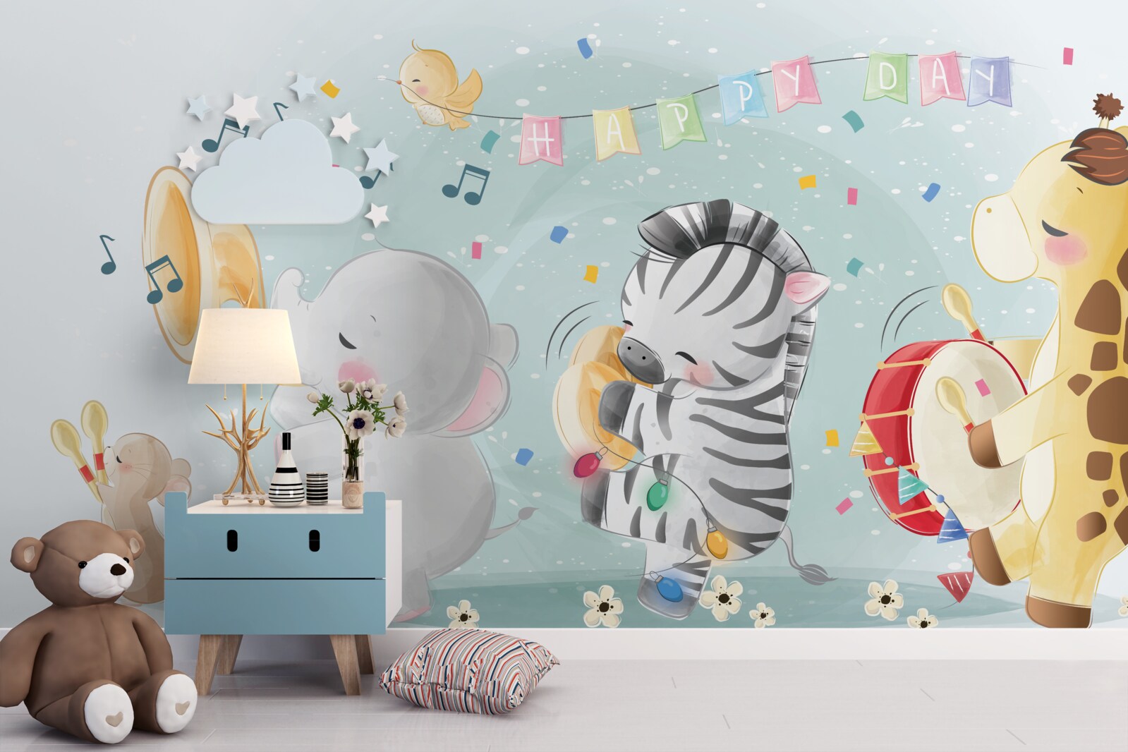 Fototapet grup de tineri interpreți