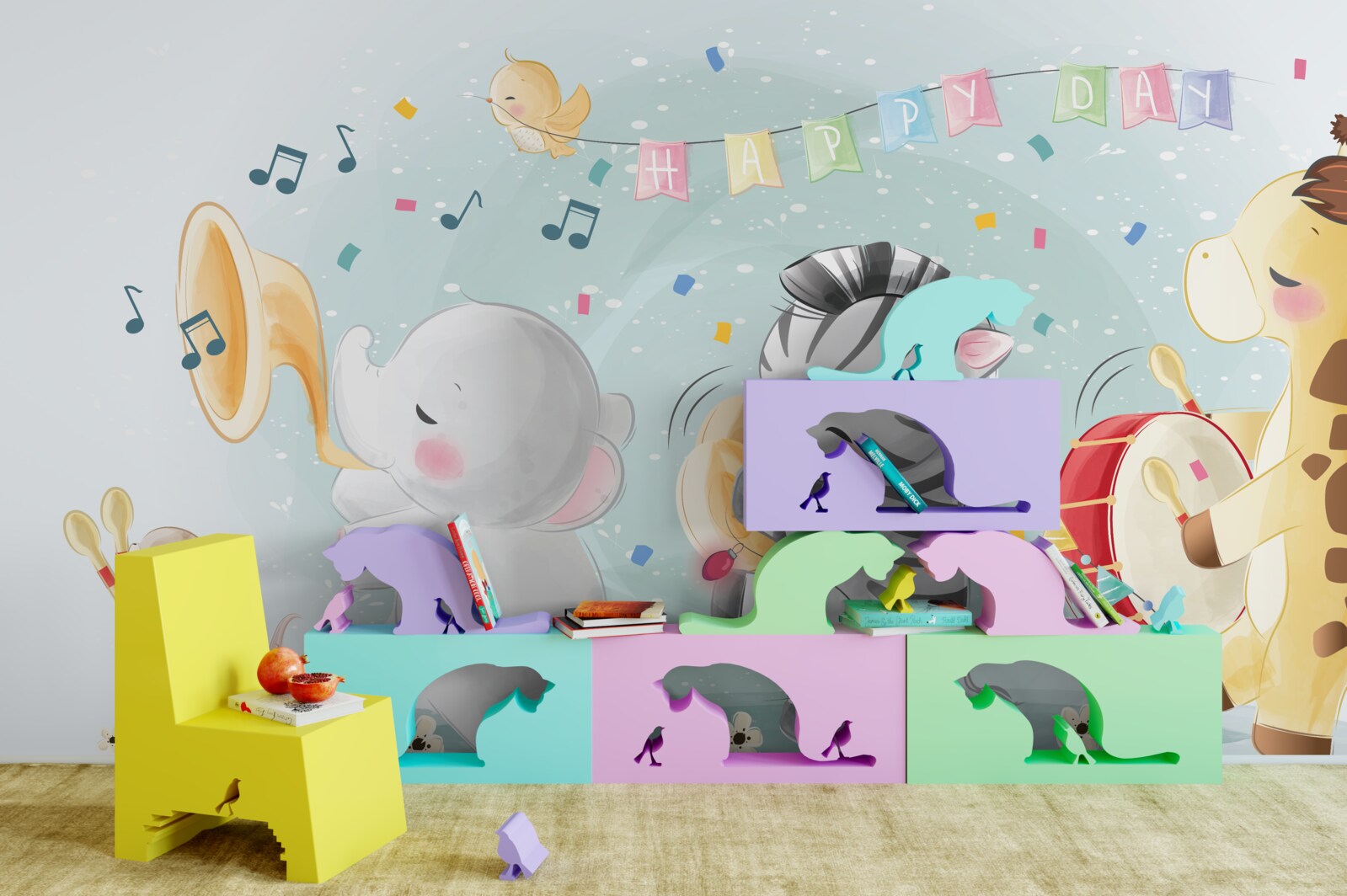 Fototapet grup de tineri interpreți