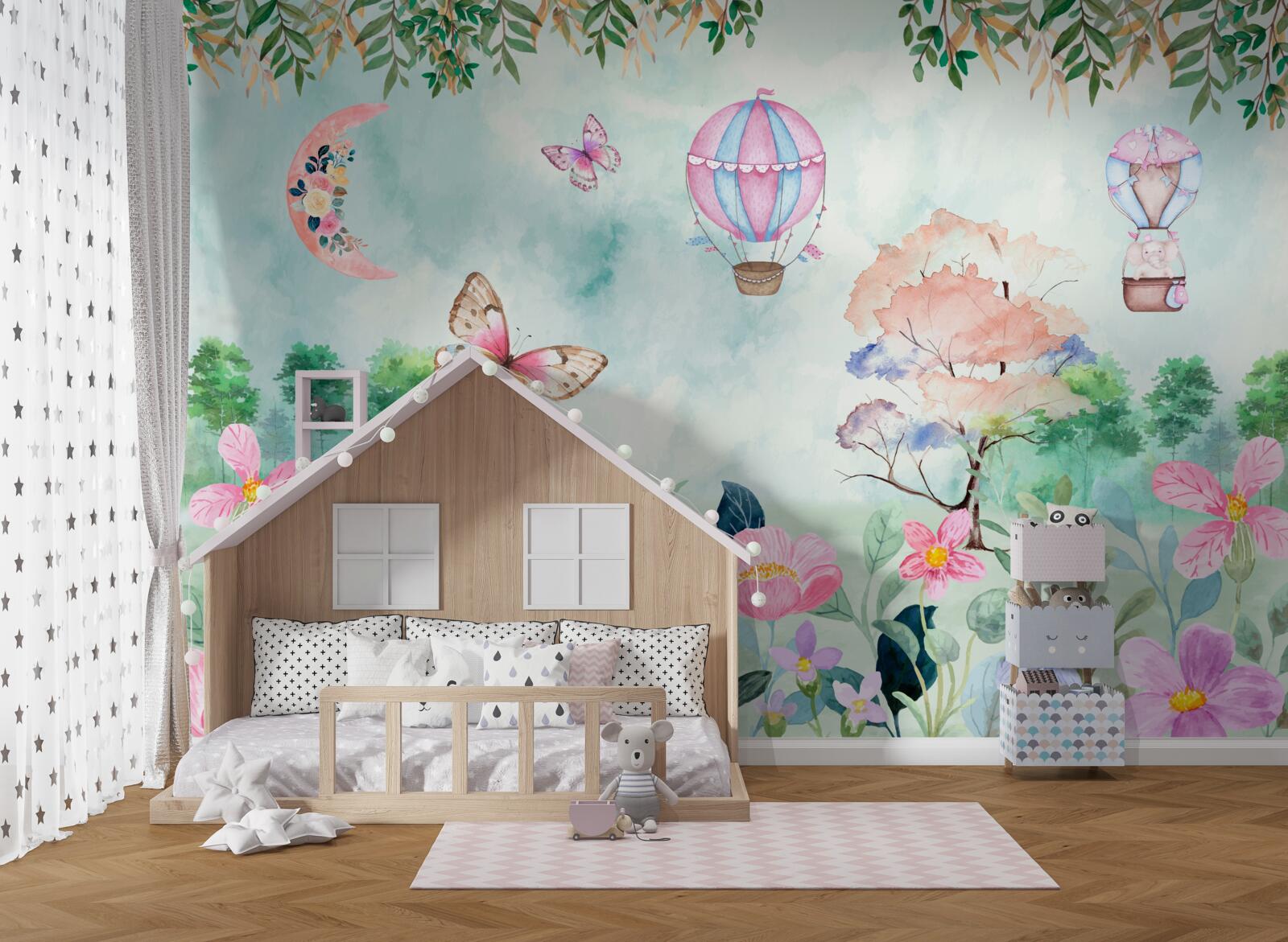 Fototapet O lume a basmelor, înflorită de culori vii