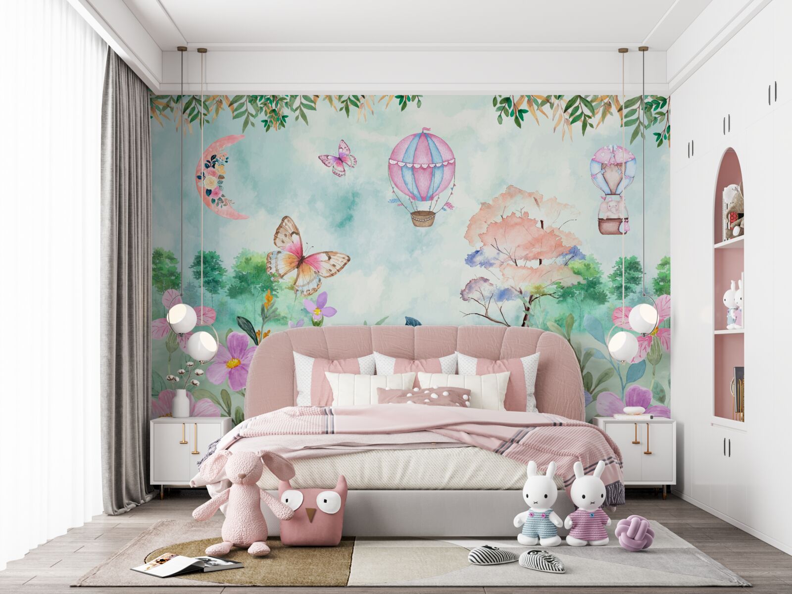 Fototapet O lume a basmelor, înflorită de culori vii