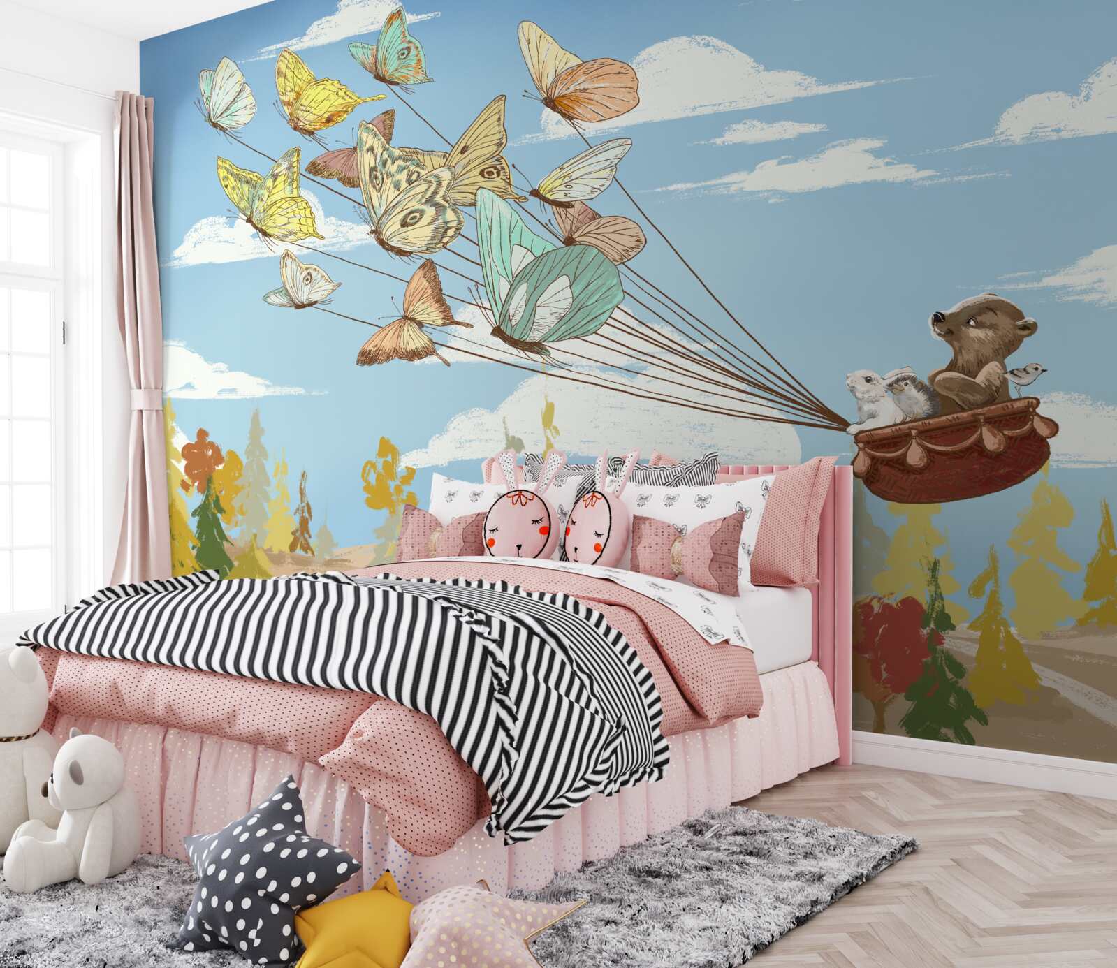 Fototapet locuitorii pădurilor sunt transportați de fluturi