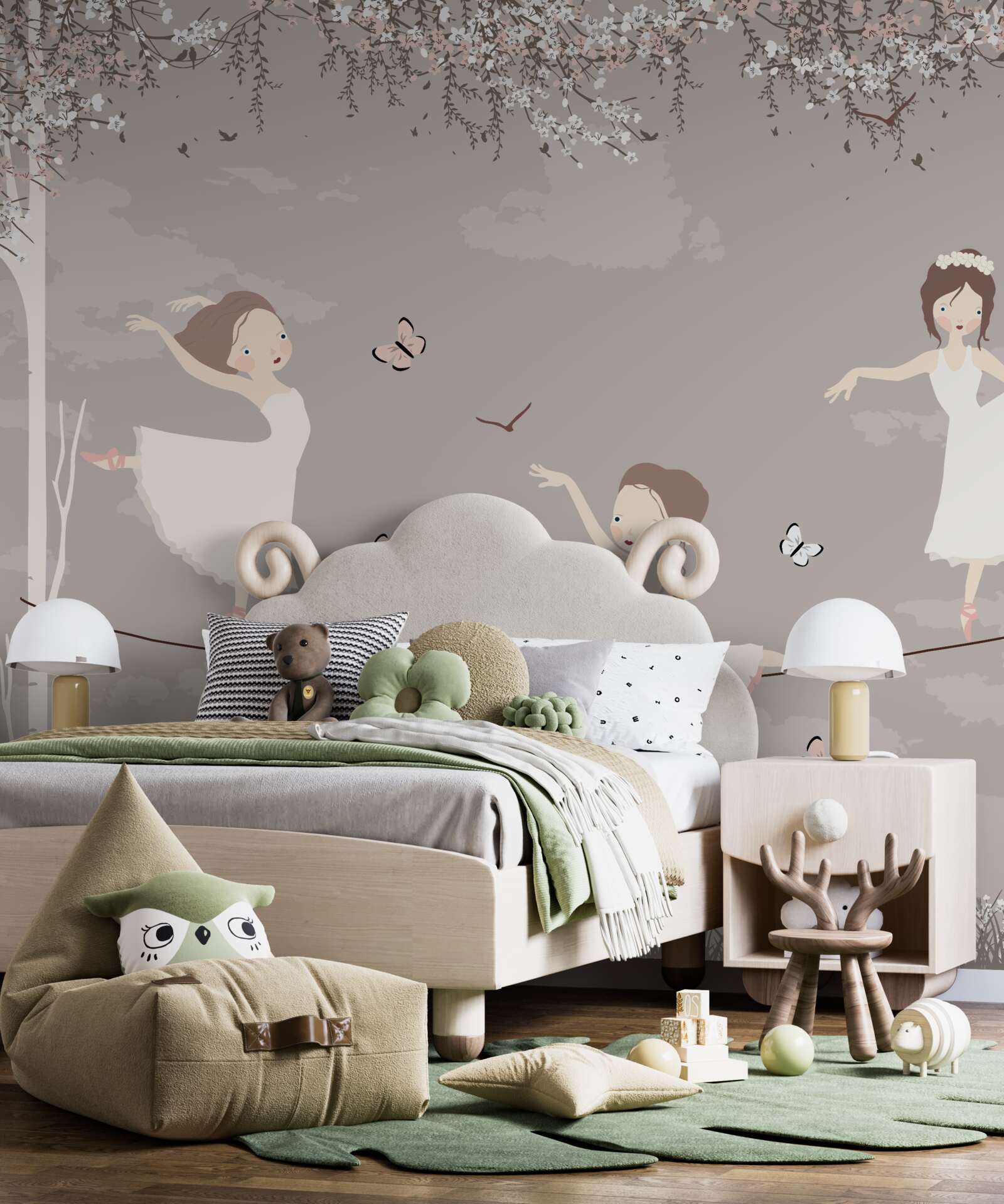 Fototapet fete acrobatice pe o frânghie