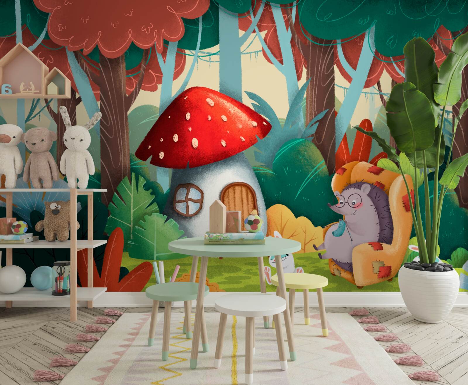 Fototapet casa bunicii arici