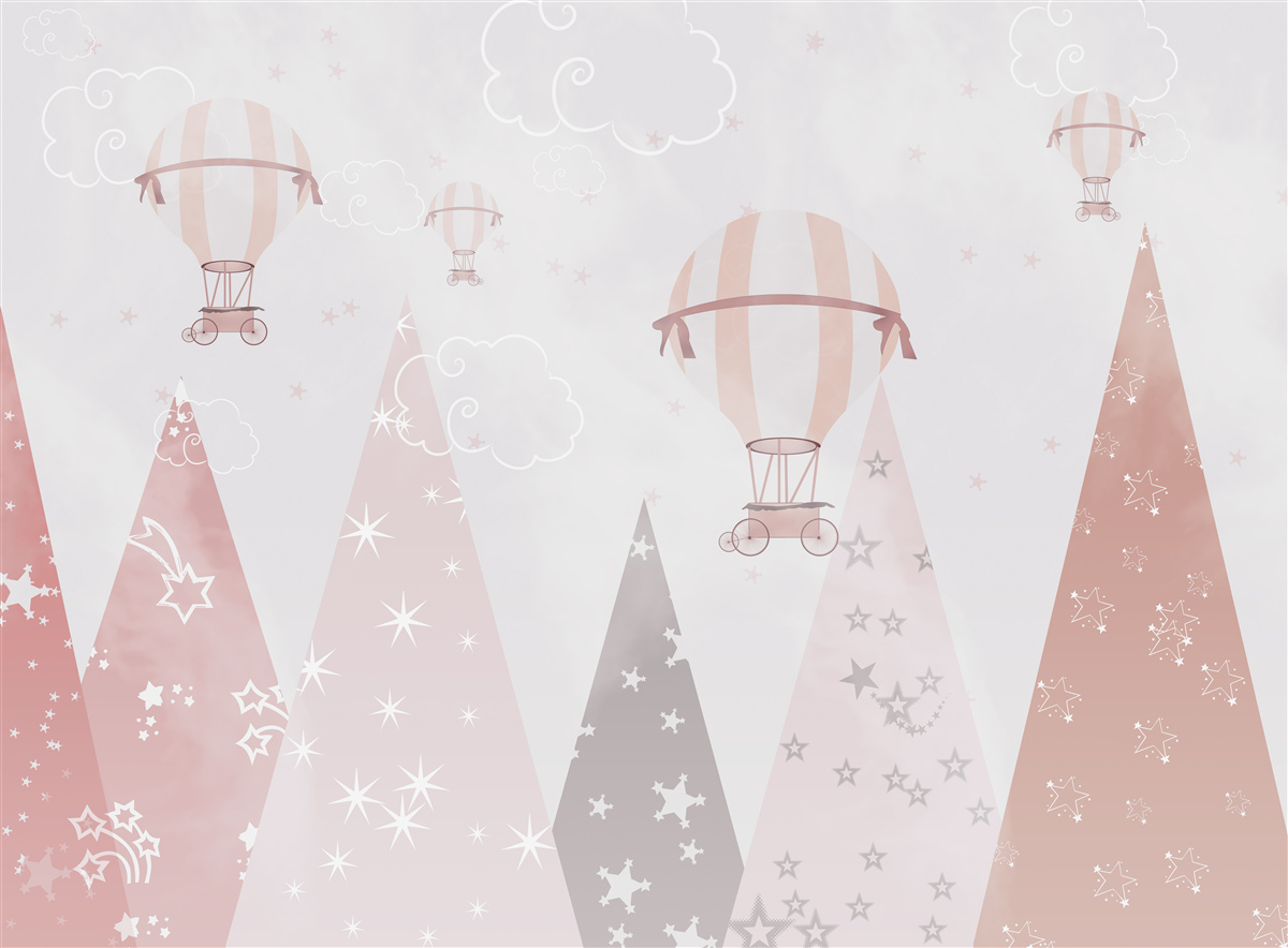 Fototapet bilele din cer stropesc pădurea cu stele strălucitoare