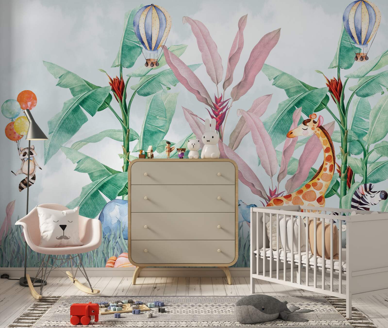 Fototapet locuitorii tropicali se odihnesc în pădure