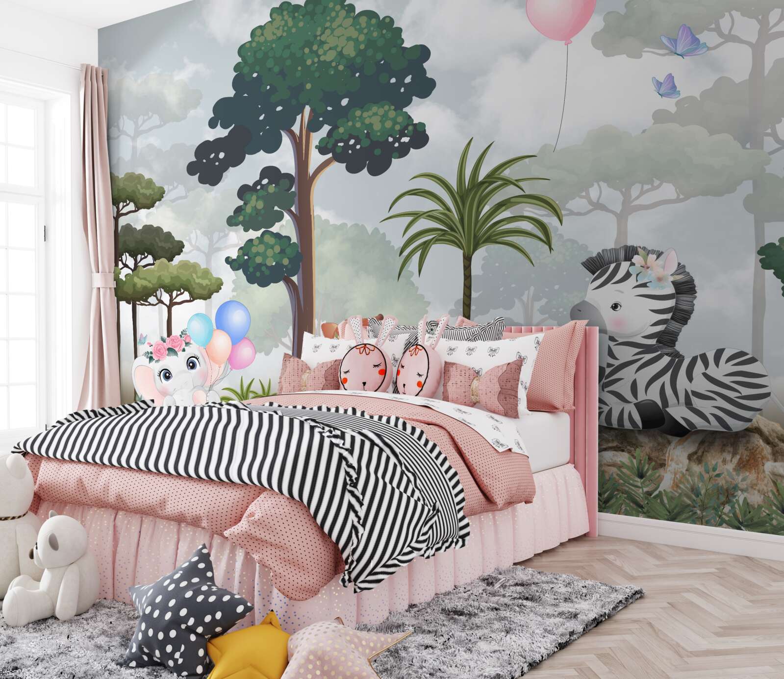 Fototapet animalele din pădure își sărbătoresc ziua de naștere