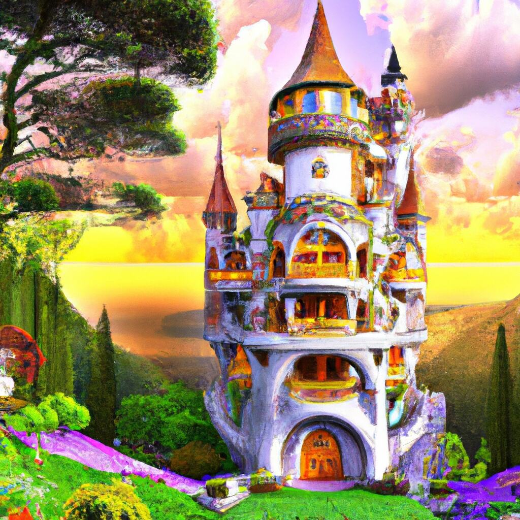 Fototapet turnul mâche este foarte înalt